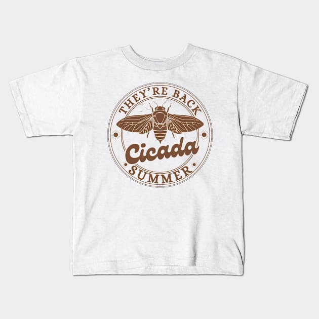 Cicada Kids T-Shirt by DewaJassin